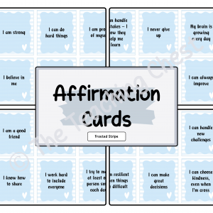 Affirmation Cards (Frosted Stripe)