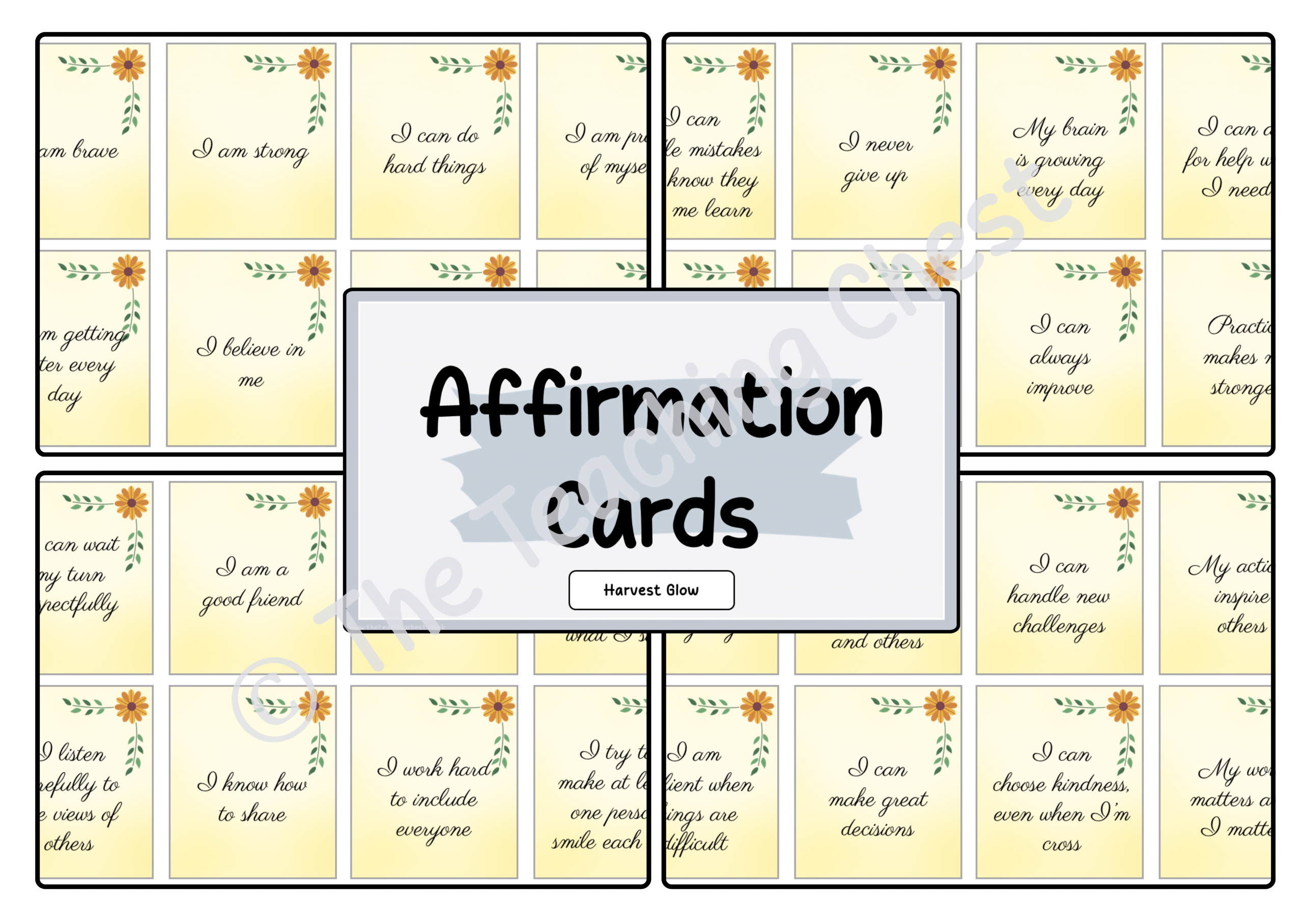 Affirmation Cards (Harvest Glow)