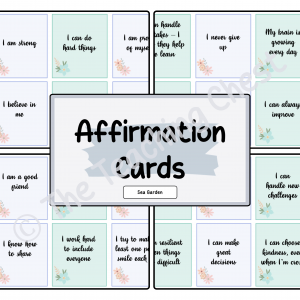 Affirmation Cards (Sea Garden)