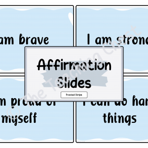 Affirmation Slides (Frosted Stripe)