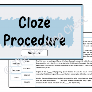Cloze - Year 3 (A3)