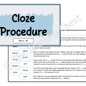 Cloze - Year 3 (B1)