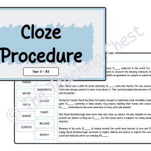 Cloze - Year 3 (B3)