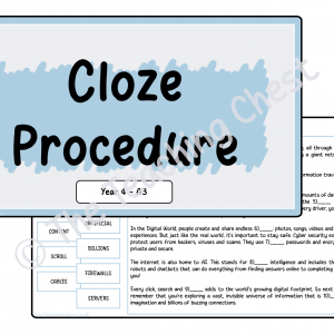 Cloze - Year 4 (A3)