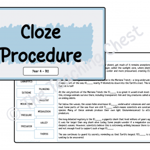 Cloze - Year 4 (B2)