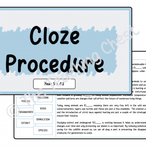 Cloze - Year 5 (A2)