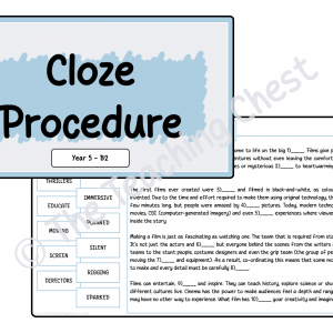 Cloze - Year 5 (B2)