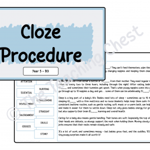 Cloze - Year 5 (B3)