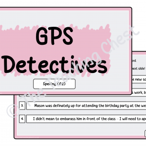 GPS Detectives - Spelling (A2)