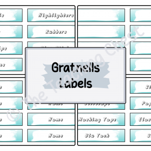 Gratnells Tray Labels (Celadon Fade)