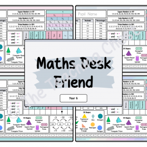 Maths Desk Friend - Year 6