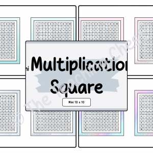 Mini Multiplication Square - 10 x 10
