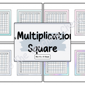 Mini Multiplication Square - 10 x 10 (Blank)