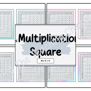 Mini Multiplication Square - 12 x 12