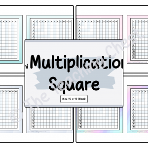 Mini Multiplication Square - 12 x 12 (Blank)