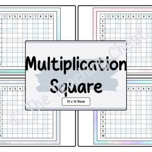 Multiplication Square 10 x 10 (Blank)