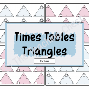 Times Tables Triangles (11x)