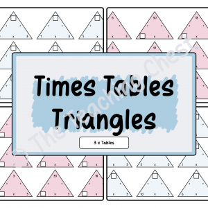Times Tables Triangles (3x)