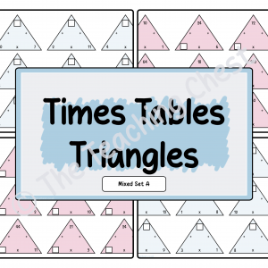 Times Tables Triangles (Mixed Set A)