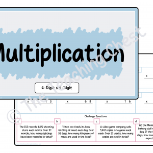 Multiplication Worksheet - 4-Digit x 2-Digit