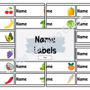 Name Labels (Food)
