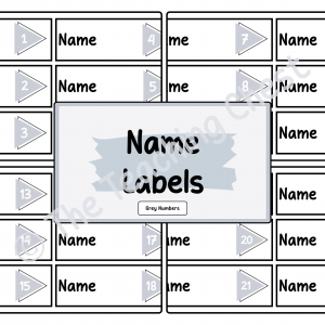 Name Labels (Grey Numbers)