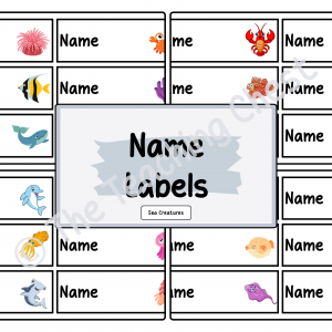 Name Labels (Sea Creatures)