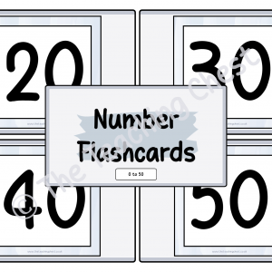 Numbers 0 to 50 Flashcards