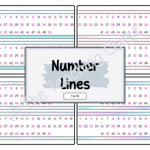 Number Line - 1 to 50