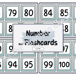 Numbers 0 to 100 Mini Flashcards