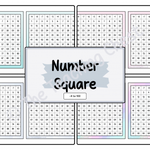 Number Square - -9 to 100