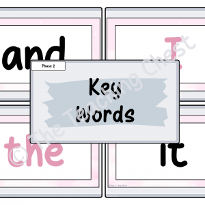 Phase 2 - Key Words Flashcards