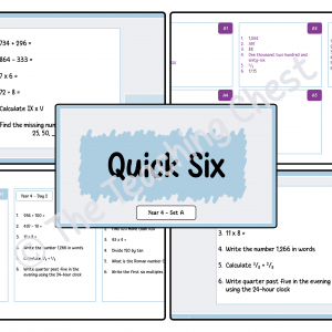 Quick Six - Year 4 (Set A)