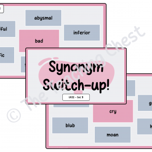 Synonym Switch-Up - UKS2 (Set B)