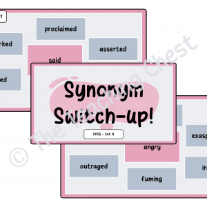 Synonym Switch-Up - UKS2 (Set A)