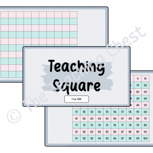 Teaching Square 1 to 100 (Colour)