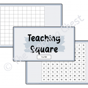 Teaching Square 1 to 100 (Plain)
