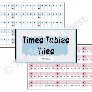 Times Tables Tiles (10x)