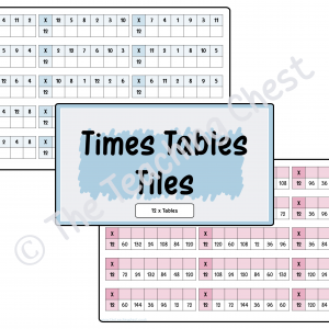 Times Tables Tiles (12x)