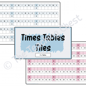 Times Tables Tiles (4x)