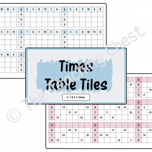 Times Tables Tiles (6x, 7x, 9x)