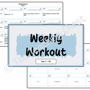 Weekly Workout - Year 3 (A3)