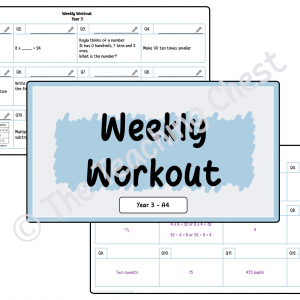 Weekly Workout - Year 3 (A4)
