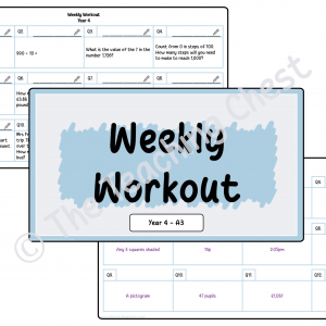 Weekly Workout - Year 4 (A3)