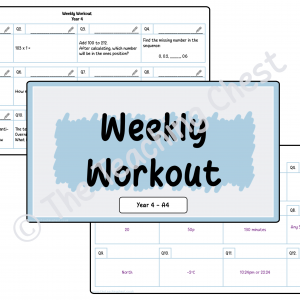 Weekly Workout - Year 4 (A4)