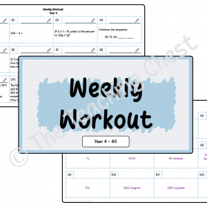 Weekly Workout - Year 4 (A5)