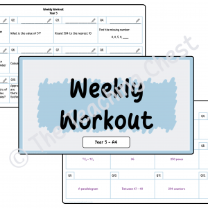 Weekly Workout - Year 5 (A4)
