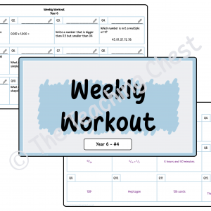 Weekly Workout - Year 6 (A4)