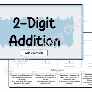 Addition Worksheet - 2-Digits (With Regrouping)