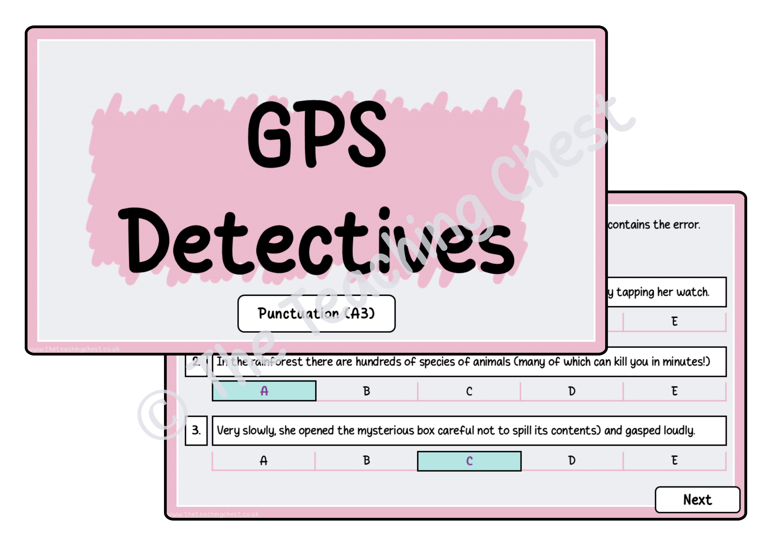 GPS Detectives - Punctuation (A3)